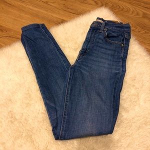 Levi Mile High Rise Skinny Jeans
